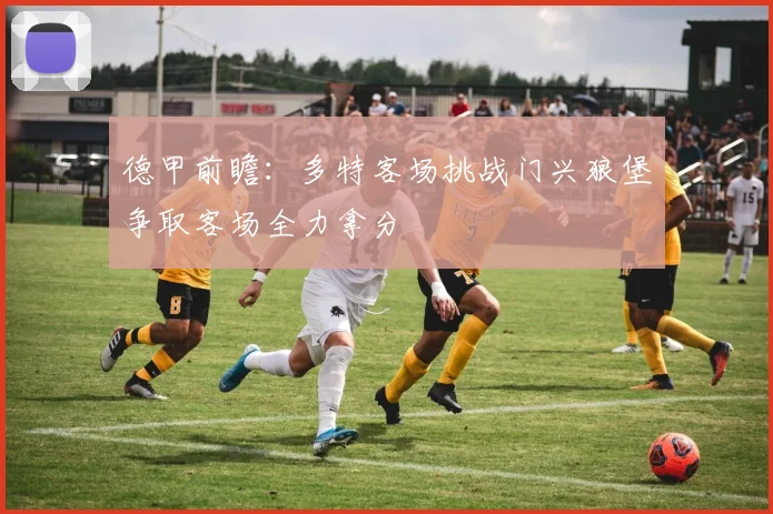 德甲前瞻：多特客场挑战门兴狼堡争取客场全力拿分